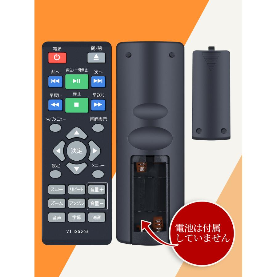 AVTVA VERSOS ベルソス 用の DVDプレーヤーリモコン コンパクト DVD