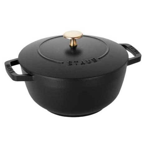 Staub（ストウブ） Wa-NABE L ブラック 生涯保証| : ZWILLING・STAUB