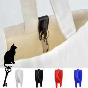 フック ねこ キーテール バッグインフック （ 鍵フック 収納 小物