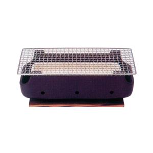 マルヨシ陶器 黒角形串焼きコンロ （ 水コンロ 炭焼きグリル 七輪 陶器