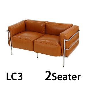 コルビジェデザイン LC3 COMFORT 3P キャメル 3人掛け トリプルソファ