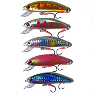 トラウトルアー シングルフック 5個セット 4.3cm 2.6g 渓流ミノー