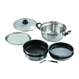 MFG 遠赤外線 炊飯鍋 22cm 4.5L 蒸気摘み蓋付 スーパーラジエント