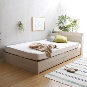 ニトリ（NITORI） ベッド ダブル 棚・コンセント付きチェストベッド