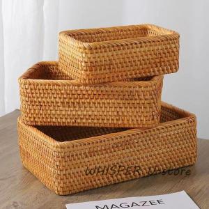 取っ手付き収納ボックス ナチュラル 手作り かご 編みかご シーグラス