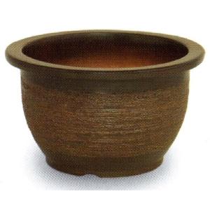 植木鉢 陶器 大型 和風 おしゃれ 盆栽 山野草 仕立鉢 ラン 蘭 窯肌輪型