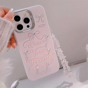 iPhone ケース 人気 おしゃれ 耐衝撃 リボン ピンク カメラレンズ