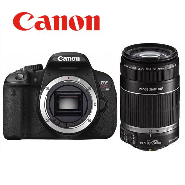 EOS Kiss キヤノン Canon X6i EF-S 55-250mm 望遠 レンズセット 手振れ