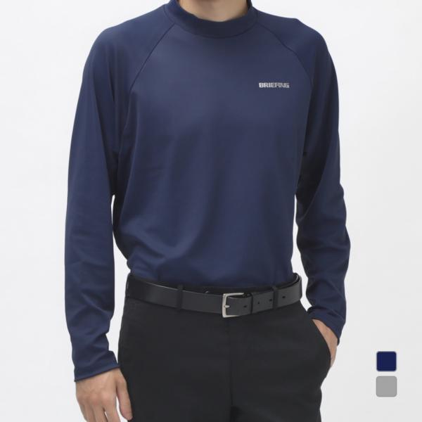 BRIEFING 長袖ハーフジップシャツ MS BACK LOGO LINE BRIEFING GOLF