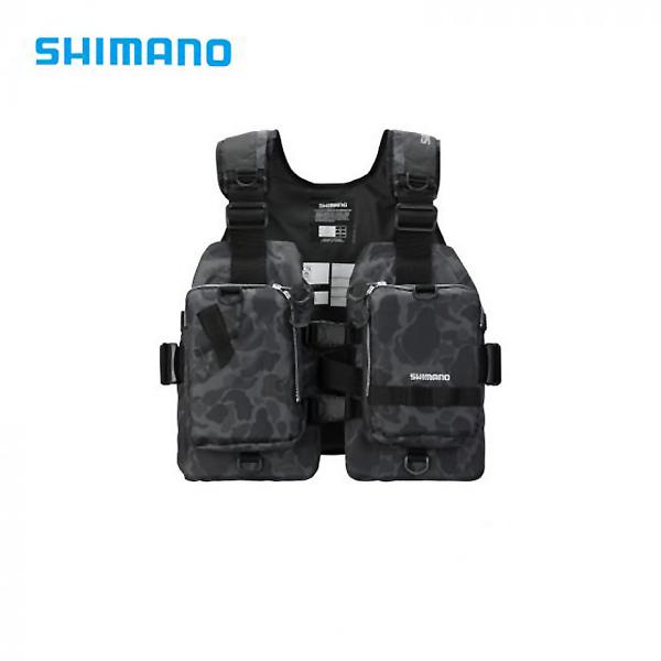 シマノ（SHIMANO） VF-068T ゲームベストライト グレーダックカモ