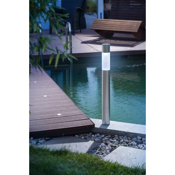 GWSOLAR アルミポールソーラーライト 高さ70cm 直径7cm スタイリッシュ