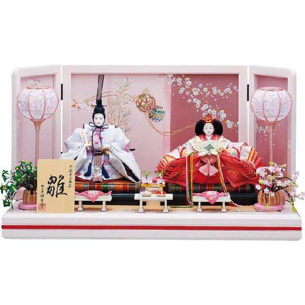 雛人形 ひな人形 親王飾り 工房天祥オリジナル 十二単 衣装着 平飾り