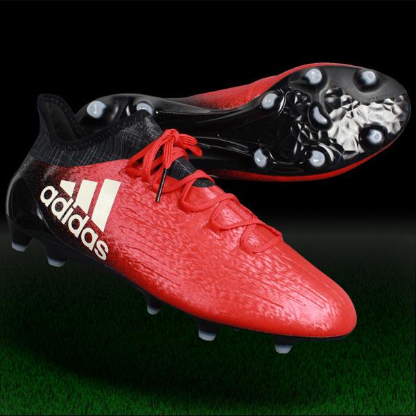 adidas（アディダス） エックス 16.1 FG/AG レッド×ランニングホワイト