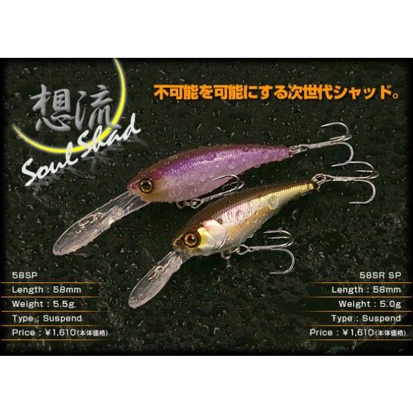 JACKALL（ジャッカル） ソウルシャッド58SP 想流シャッド JACKALL SOUL
