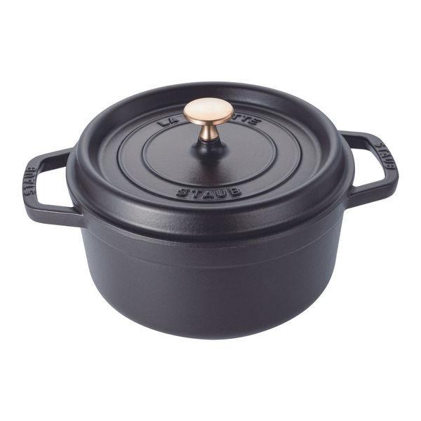LOHACO - ストウブ Staub ピコ ココット ラウンド ブラック 22cm 1個