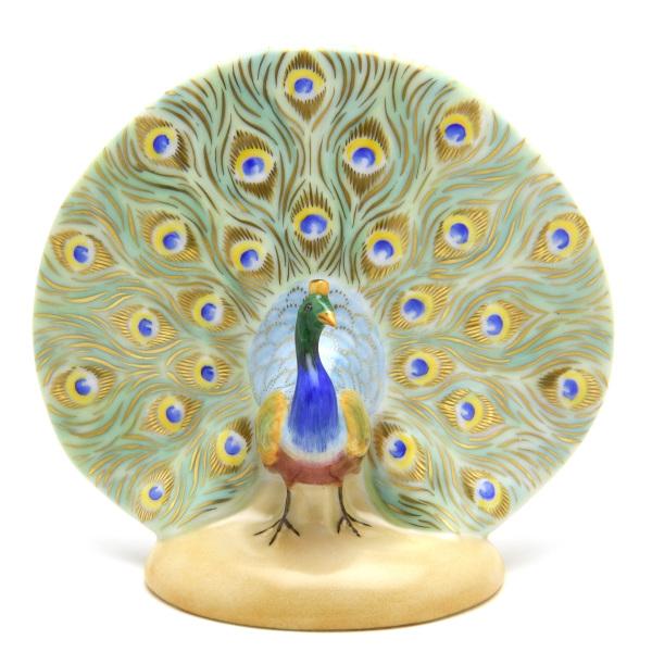 ヘレンド（HEREND） ピーコック 孔雀 フィギュリン 手描き 磁器 置物