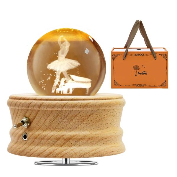 星に願い オルゴール プレゼント QUEENBABI 星の王子様 クリスタル