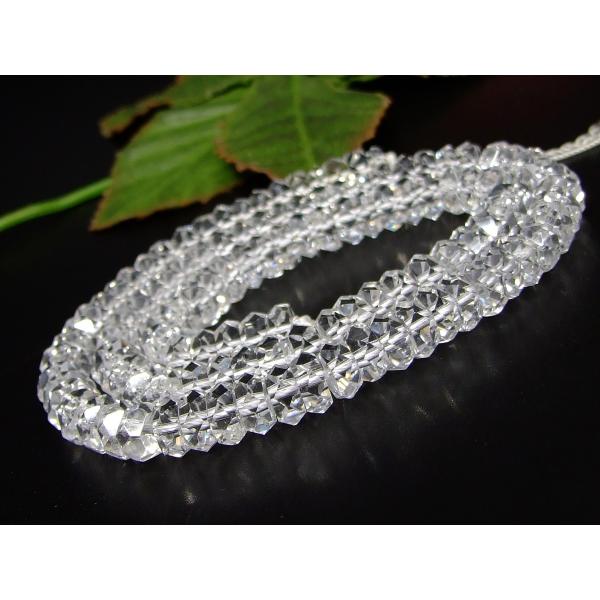 g3-301Y 今月7％off 水晶 8mm×4mm 5A ボタンカット 20面カット 1連39cm