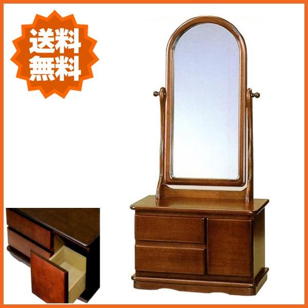 座鏡 一面鏡 鏡台 ドレッサー 和風 化粧台 コンパクト メイク台 木製
