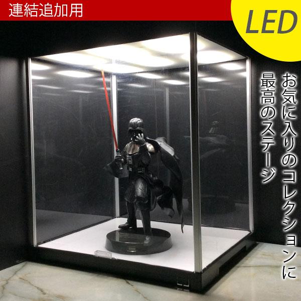 連結追加用 LED照明付き フィギュアケース JーSTAGE ミラー無し (送料