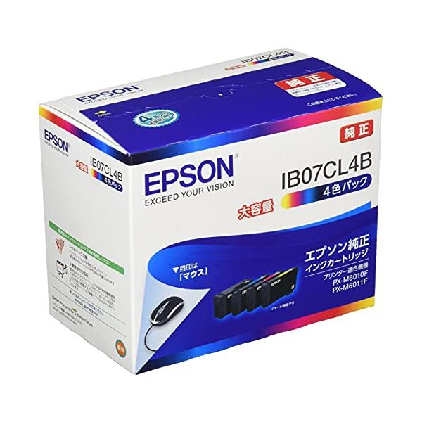 エプソン 純正 インクカートリッジ IB07CL4B 4色パック 大容量インク