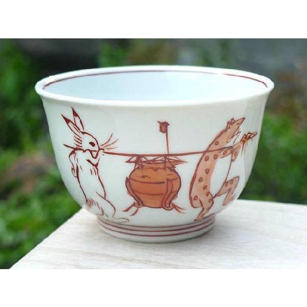 京焼 清水焼 高山寺鳥獣戯画赤絵汲出碗 : 松韻堂 Yahoo!店 - 通販