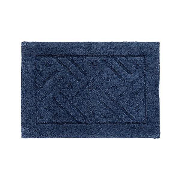 オカ OKA 乾度良好リッカ バスマット 約50cm×70cm ネイビー 吸水 速乾