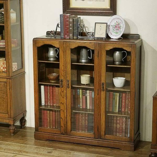 英国イギリスアンティーク家具 ブックケース 書棚本棚 ブックシェルフ