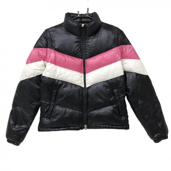 美品】キャロウェイ ダウンジャケット 黒×ピンク×白 袖着脱可