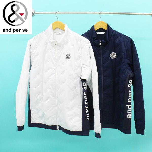 and per se（アンパスィ） ゴルフウェア メンズ 中綿ジャケット