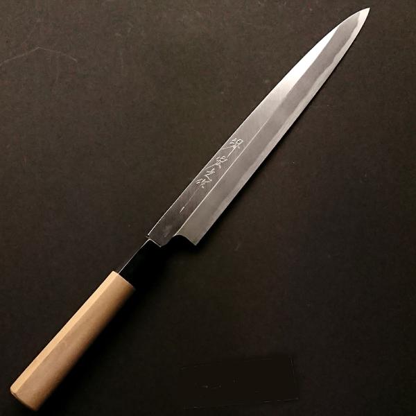 合羽橋　かまた刃研社　銀三　柳刃　240mm 包丁　和包丁　水牛朴　ステンレス