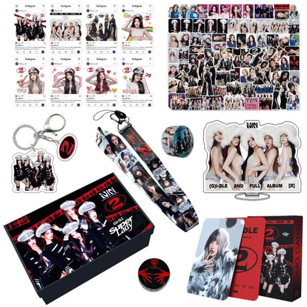 G)I-DLEグッズ ギフトボックス フォトカード SUPER LADY テープ セット