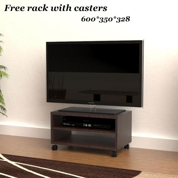 テレビ台 幅60cm キャスター付き 収納ラック 耐荷重20kg