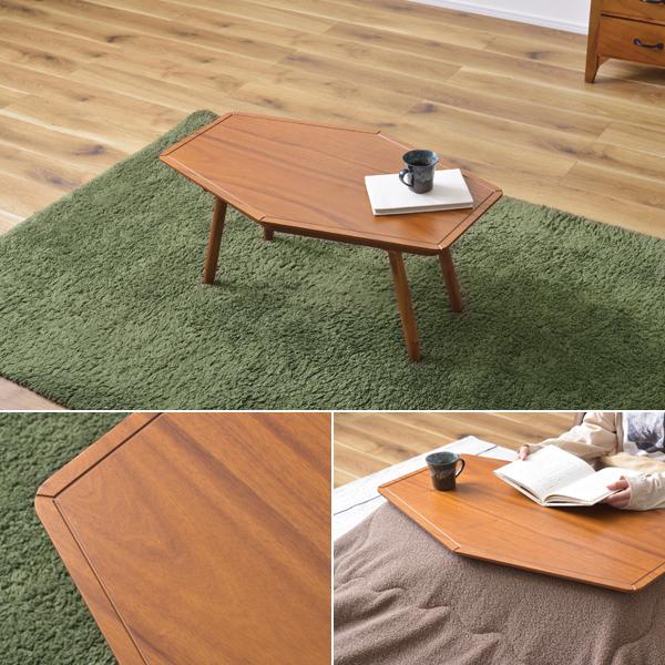 東谷 コタツ こたつ テーブル 単品 80×50cm 変型 デザイン おしゃれ
