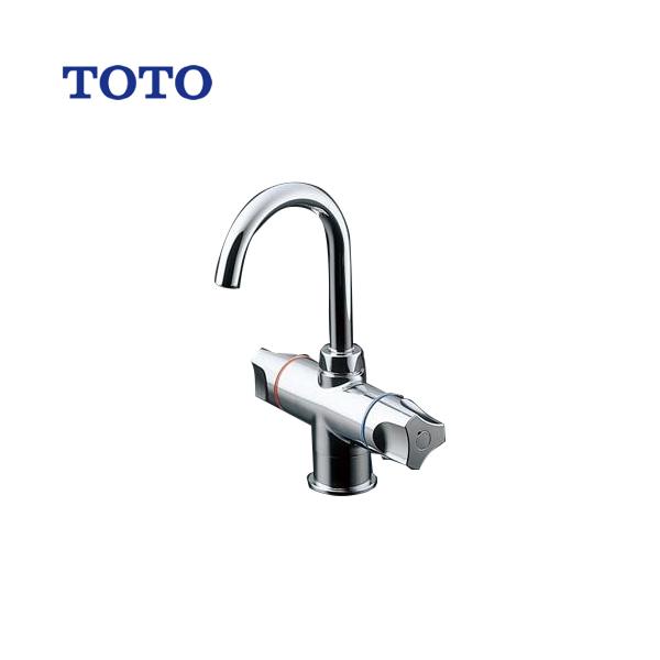 TOTO 電気温水器部材 元止め式台付2ハンドル混合水栓 電気温水器用