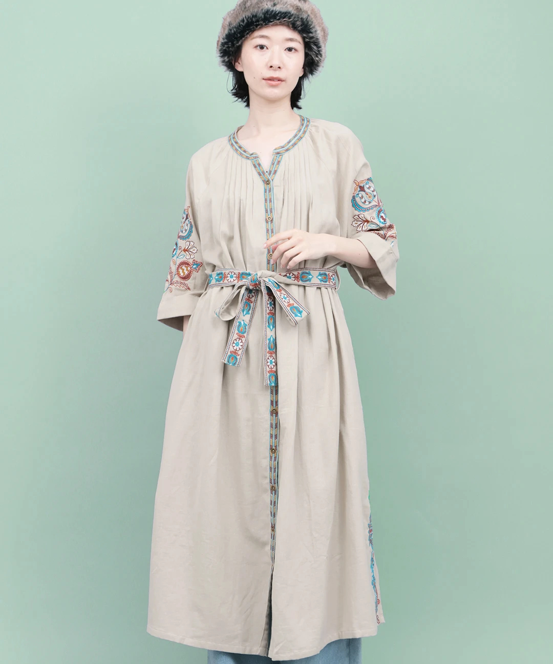 Rico スザニ刺繍モチーフワンピース【2月24日(火)15時までの限定価格