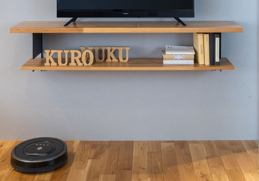 ITAYA / ちょっと浮いているテレビ台 奥行300mm ［収納棚プラン：OM-003］