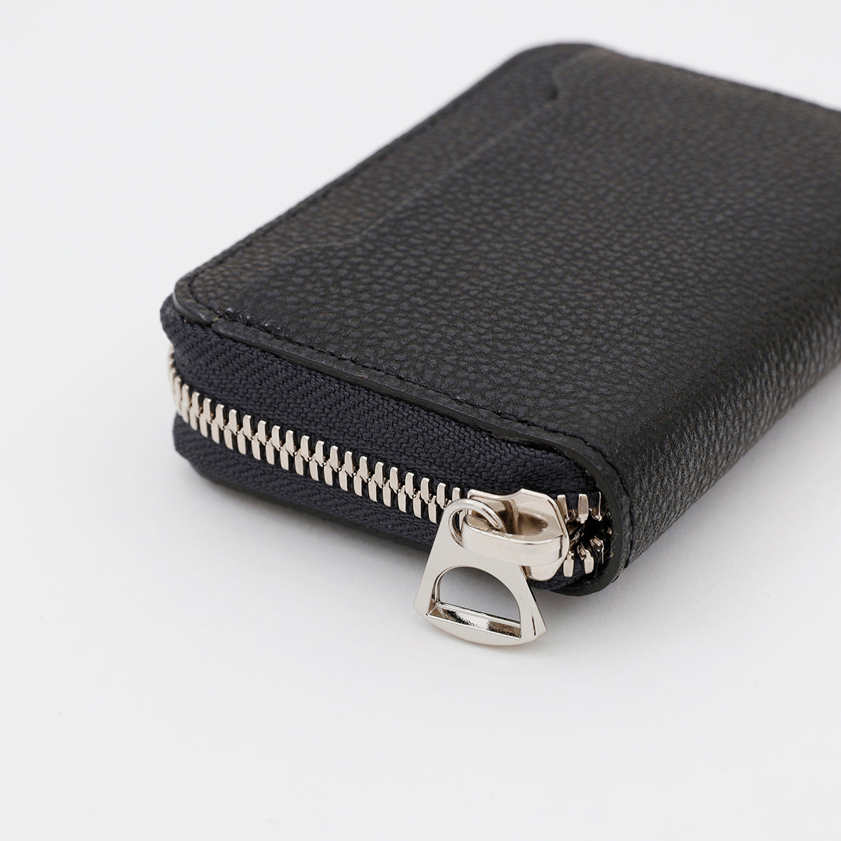 CRISTY COIN CARD WLT｜伝統工芸 × 黒桟革ミニ財布｜漆仕上げの高級