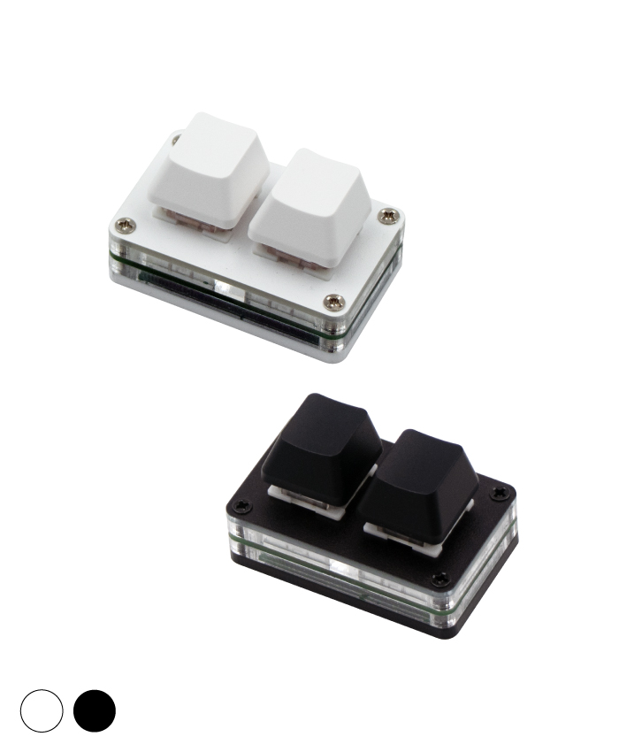 ITPROTECH キーカスタマイズ ちょい足しキーボード 2キー MK-02WH / MK