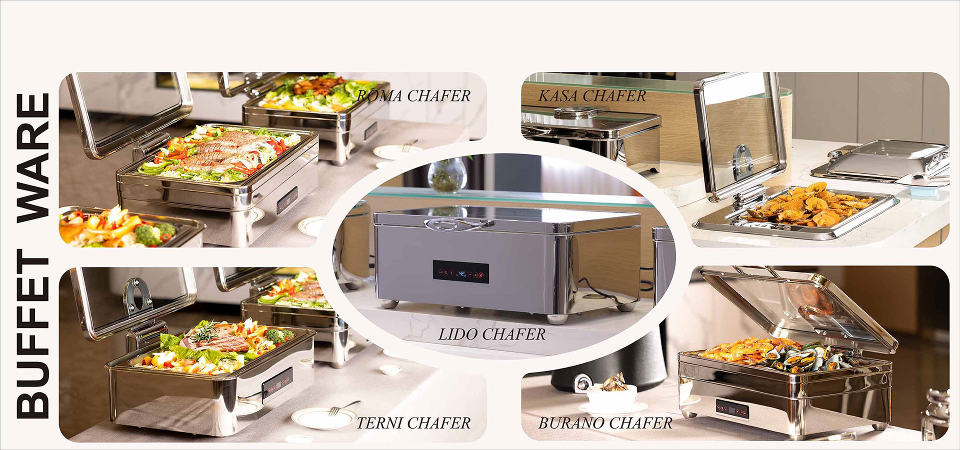 中国ビュッフェウェア、チェーフィングディッシュ、ドリンク