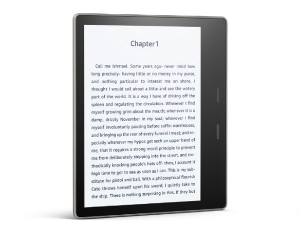 アマゾン、新型「Kindle Oasis」発表--初の防水設計、7インチ画面搭載