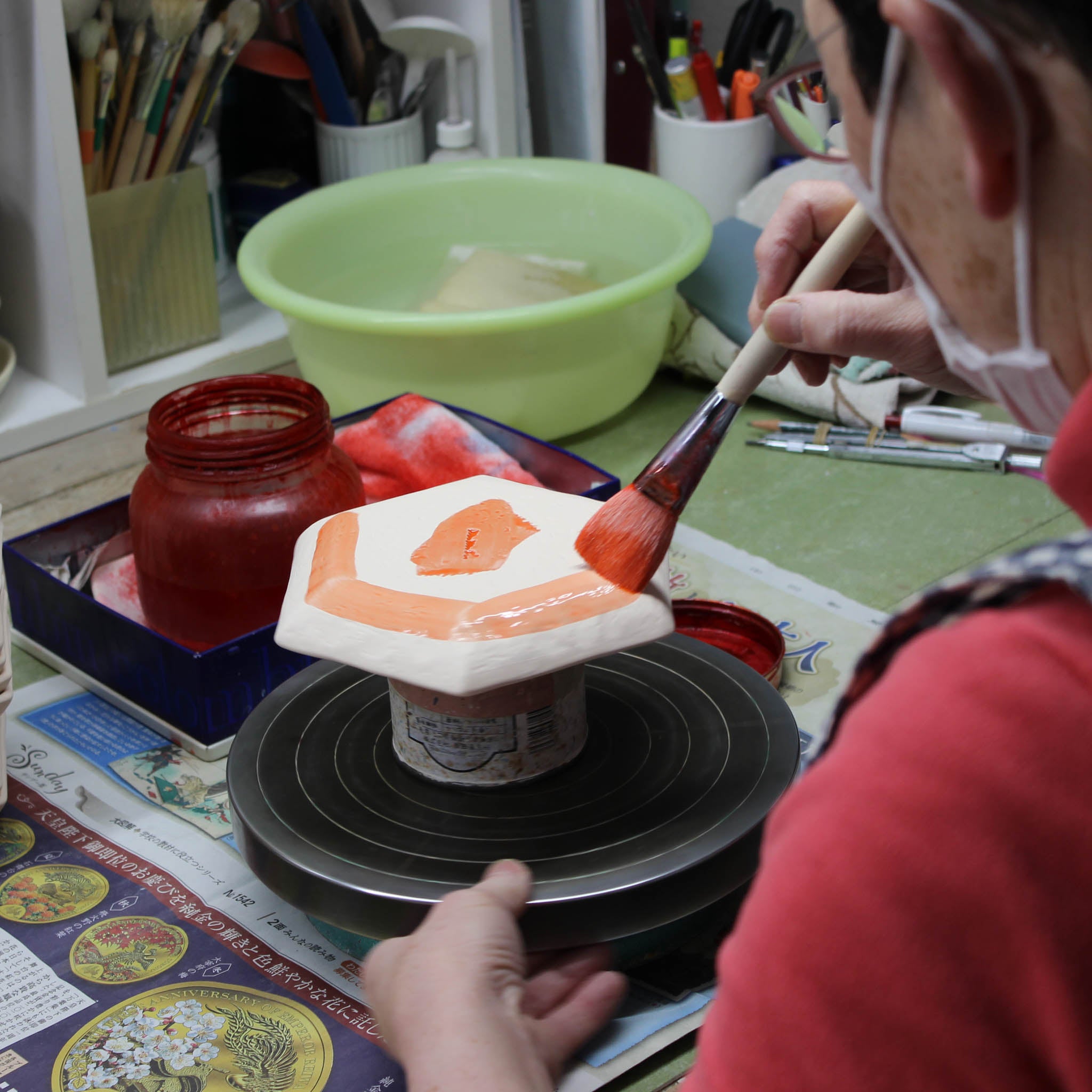 瀬戸焼 豆皿 | 六角豆皿5枚セット | すずやか | m.m.d.