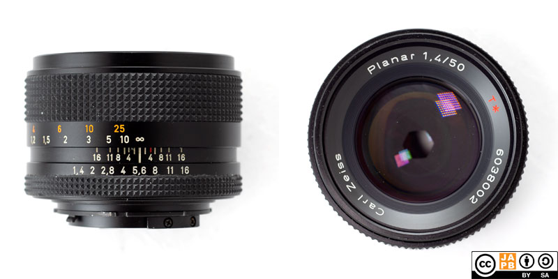 Data sheet: Carl Zeiss (C/Y) Planar 50 mm f/1.4 – JAPB