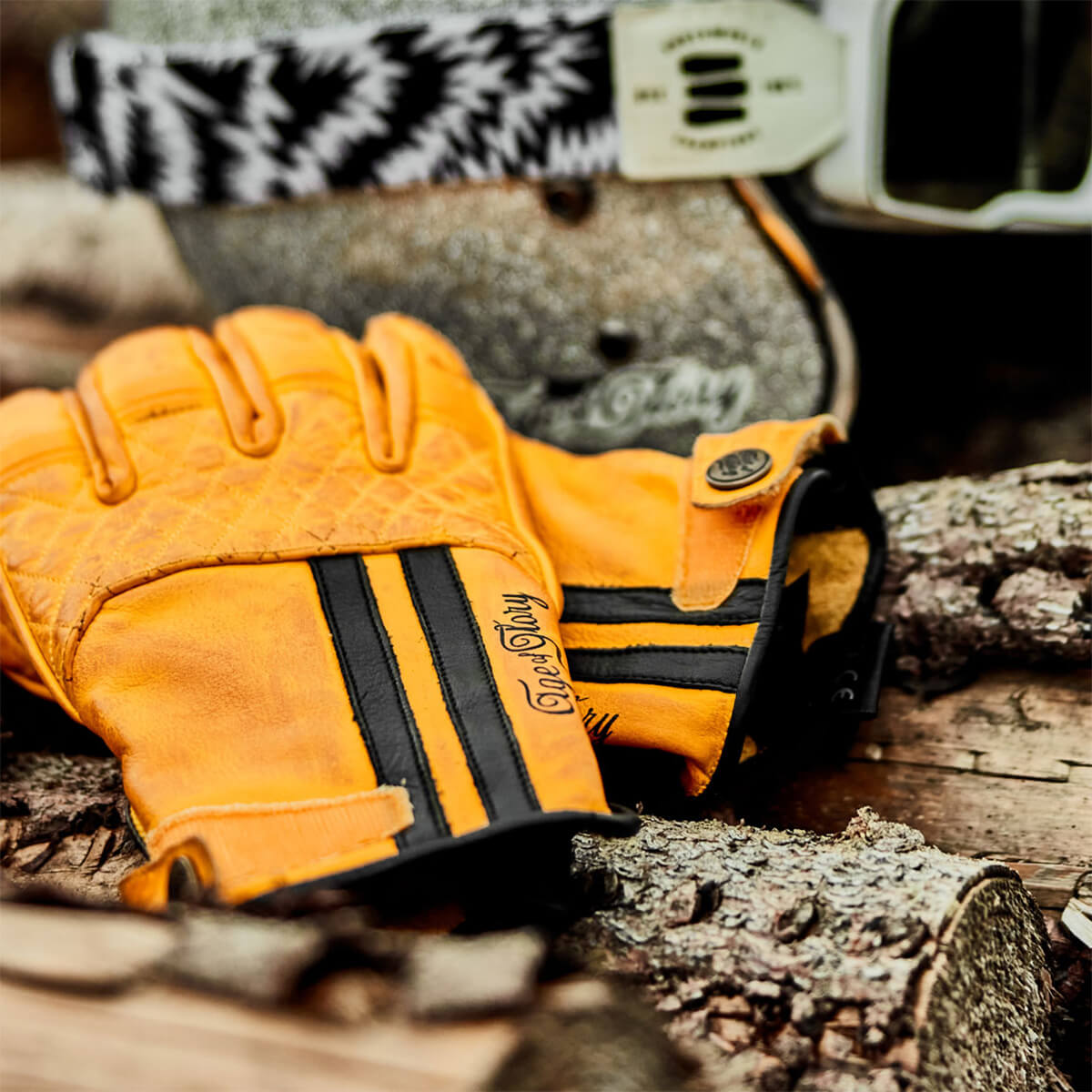 試着無料】エイジオブグローリー マイルズ - バイク レザー グローブ