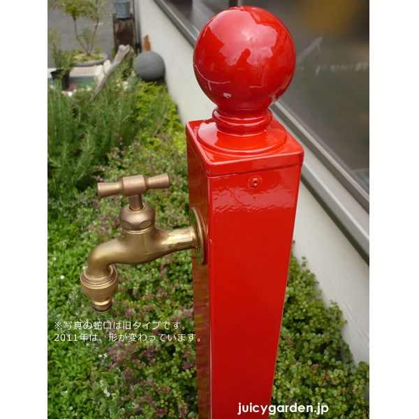 立水栓】砂岩風のレリーフが美しいアジアン水栓柱 「花花」 | 《公式