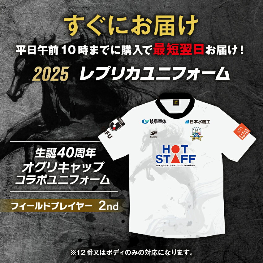 FC岐阜 【すぐにお届け】2025 レプリカユニフォーム FP2nd ～生誕40