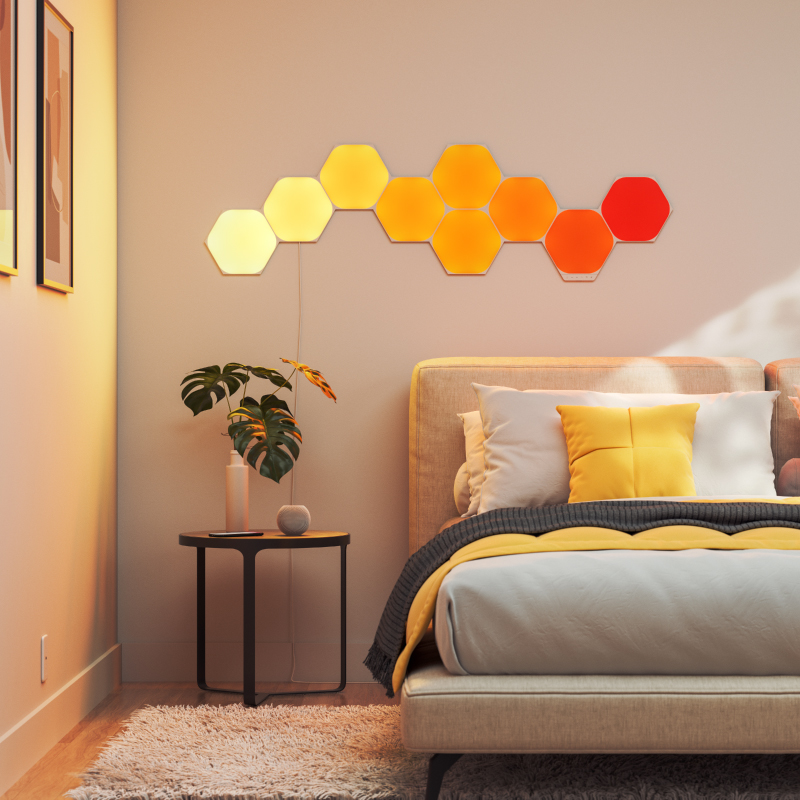 Shapes Hexagons Starter Kit (9 Panels) - NL42-0006HX-9PK | Nanoleaf