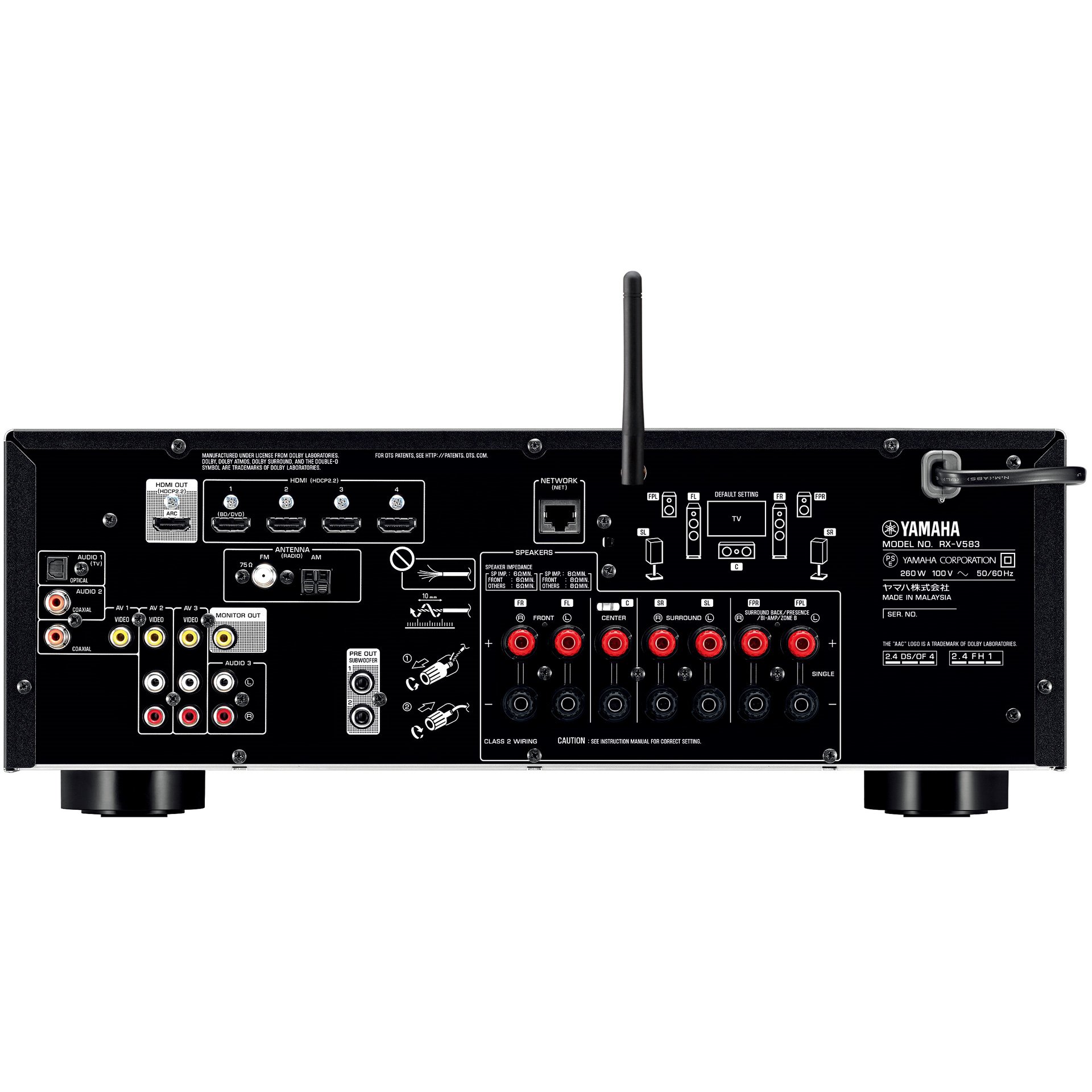 ヤマハ | RX-V583 AVレシーバー 概要