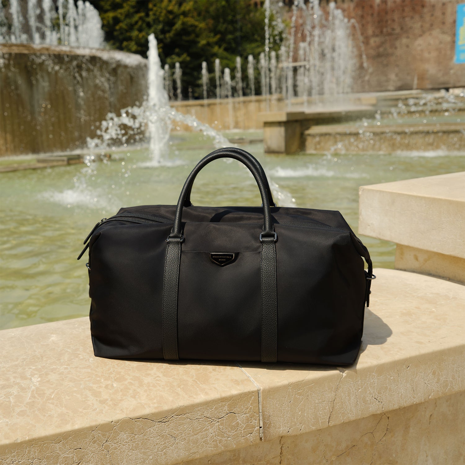 チェレステ ナイロン ボストンバッグ