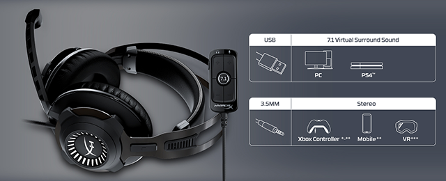 HyperX Cloud Revolve + 7.1 ゲーミングヘッドセット 製品詳細 | 日本HP